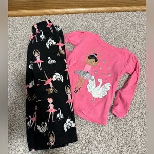 Ballerina Pajama Set - Size 2T